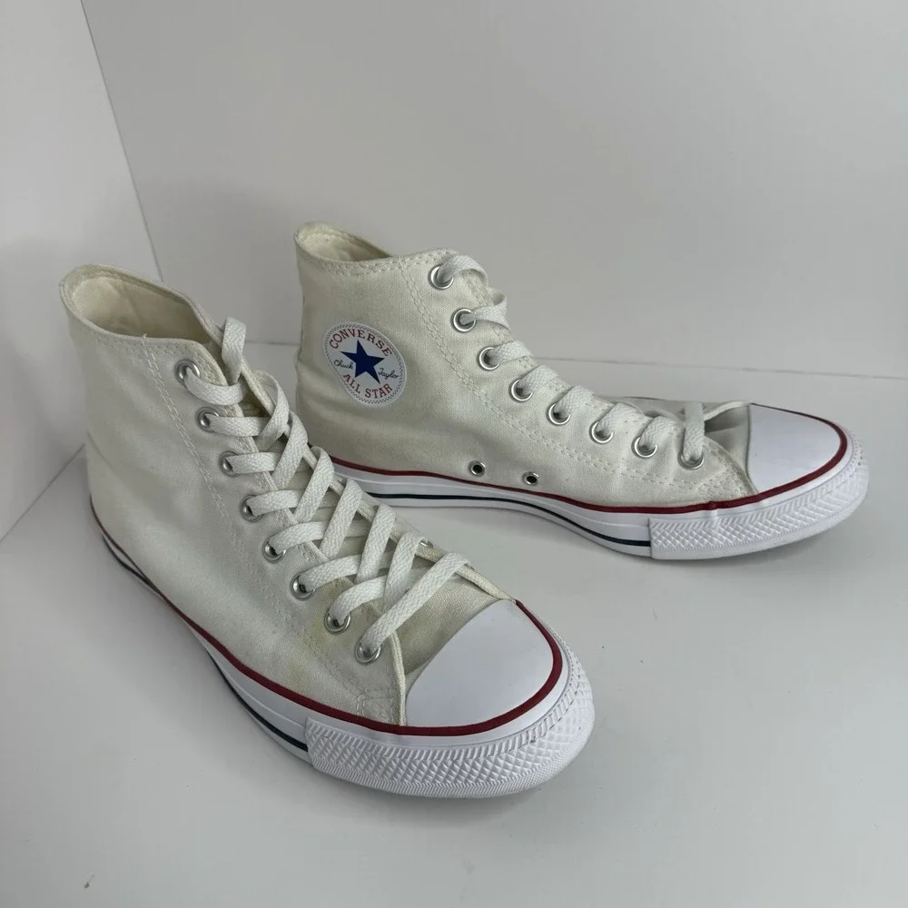 Converse All Star Chuck Taylor Men's Sneakers Size 8.5, White, High Top